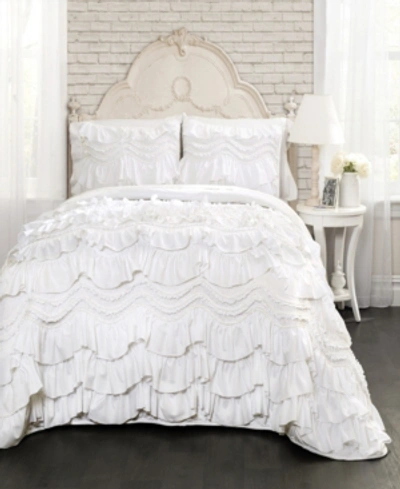 Lush Decor Kemmy Twin Quilt Set In White