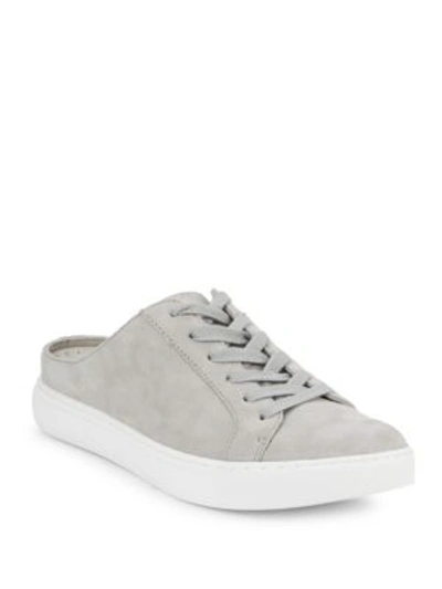 Kenneth Cole Karlee Lace-up Round-toe Shoes In Light Grey