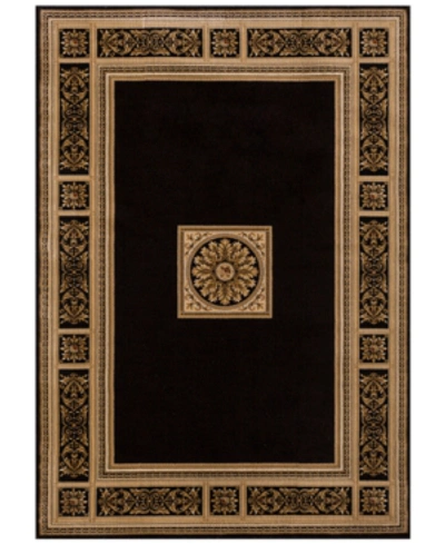 Km Home Sanford Milan 5'3" X 7'7" Area Rug, Created For Macy's In Black