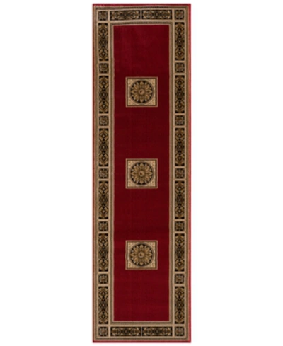 Km Home Closeout!  Sanford Milan 2'3" X 7'7" Runner Rug In Red