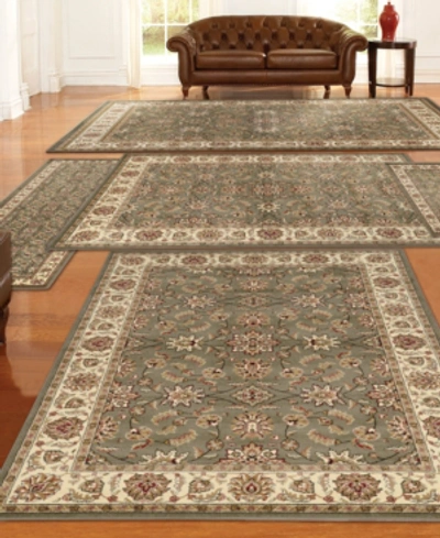 Km Home Tuscany Meshed 5-pc. Sage Rug Set In Green