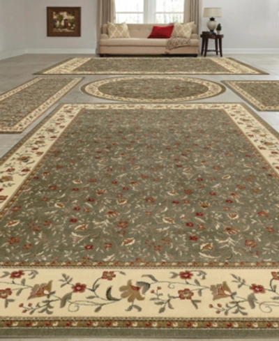 Km Home Vienna Floral 5-pc. Rug Set In Sage