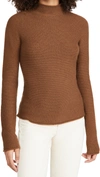 Theory Seamless Cashmere Knit Sweater In Nutmeg