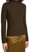 Theory Seamless Cashmere Knit Sweater In Military