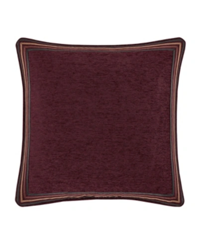 J Queen New York Garnet Sham, European In Red