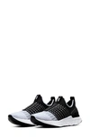 Nike Women's React Phantom Run Flyknit 2 Running Sneakers From Finish Line In Black/white