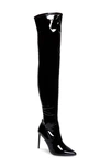 Steve Madden Women's Vanquish Over-the-knee Thigh-high Boots In Black Patent