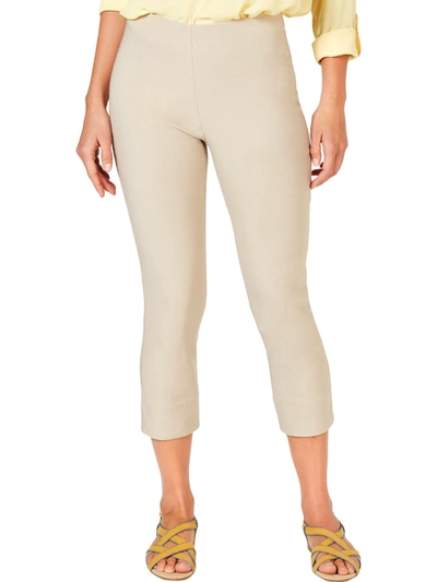 Charter Club Women's Chelsea Pull-on Tummy-control Capris, Created For Macy's In Beige