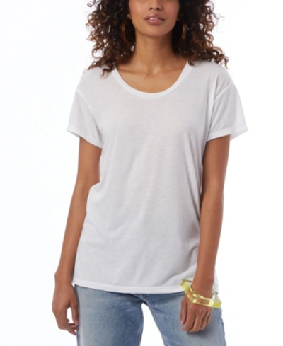 Alternative Apparel Kimber Slinky Jersey Women's T-shirt In White