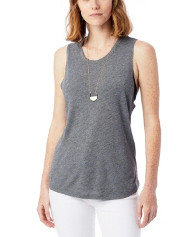 Alternative Apparel Slinky Jersey Muscle Women's Tank Top In Gray