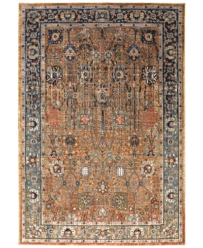 Karastan Spice Market Myanmar 5'3" X 7'10" Area Rug In Tobacco