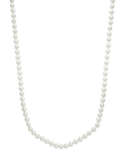 Charter Club Imitation Pearl 72" Long Strand Necklace, Created For Macy's In White