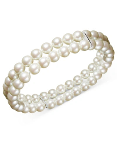 Charter Club Two Row Simulated Pearl (6 Mm) In White