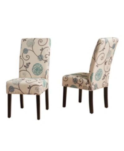 Noble House Pertica Dining Chairs, Set Of 2 In Beige