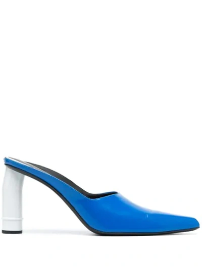 Nina Ricci Contrast-heel Mules In Blue