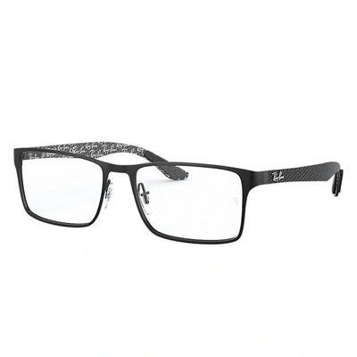 Ray Ban Rb8415 Eyeglasses Black Frame Clear Lenses Polarized 55-17 In Schwarz