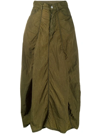 Andrea Ya'aqov Full-shape Midi Skirt In Green