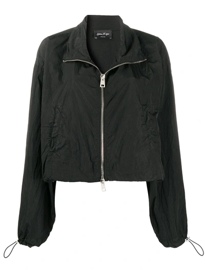 Andrea Ya'aqov Flared Cropped Jacket In Black