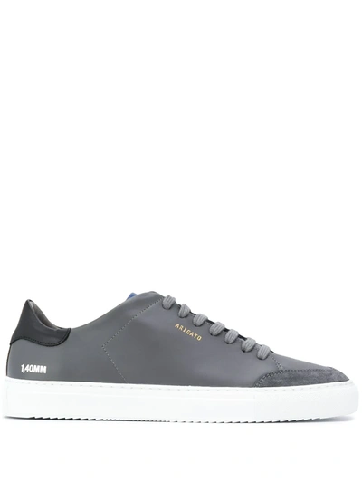 Axel Arigato Leather Lace Up Trainers In Grey