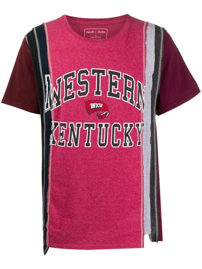 Needles Western Kentucky Reworked T-shirt In Pink