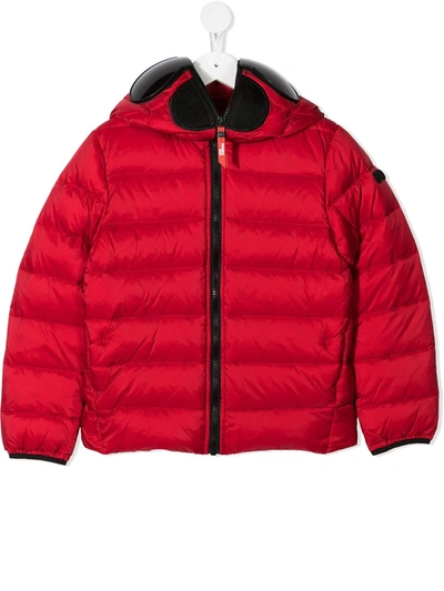 Ai Riders On The Storm Young Kids' Zipped Padded Jacket In Red