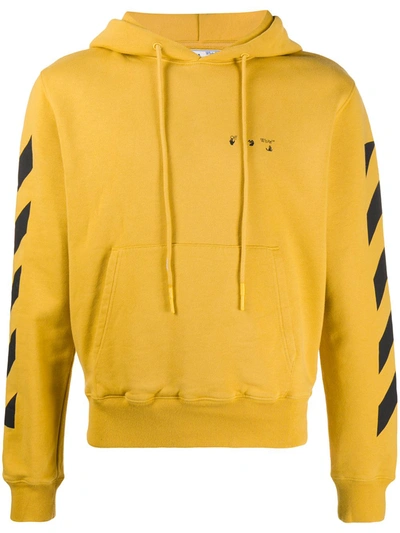 Off-white Arrows Hooded Sweatshirt In Yellow