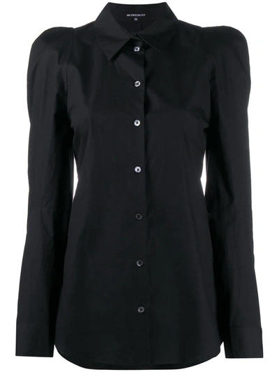 Ann Demeulemeester Olda Long-sleeve Shirt In Black