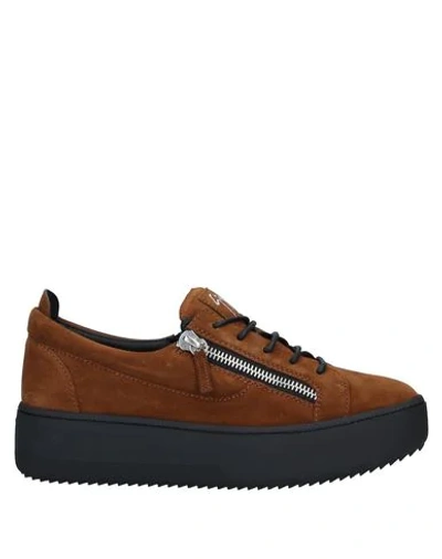 Giuseppe Zanotti Sneakers In Brown