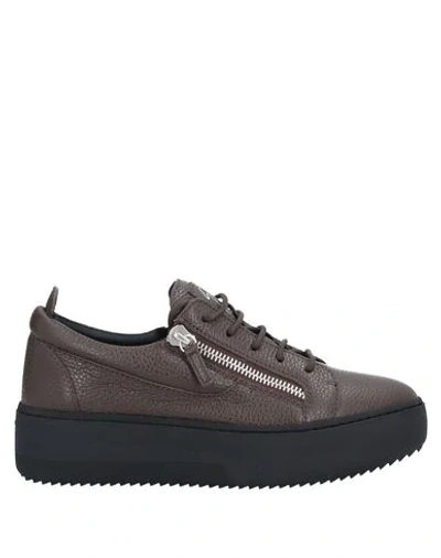 Giuseppe Zanotti Sneakers In Brown