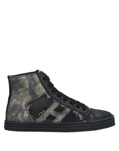 Hogan Rebel Sneakers In Black