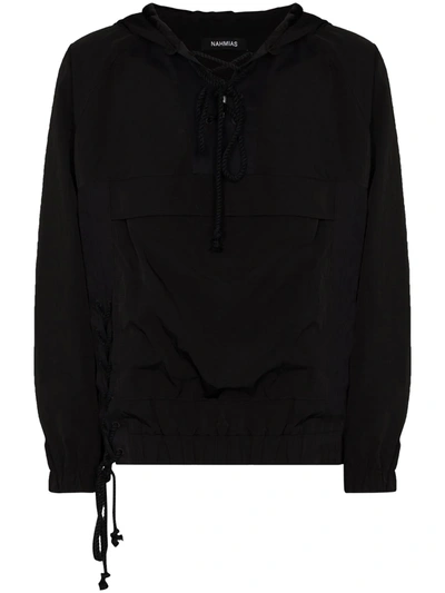 Nahmias Laced Hooded Jacket In Black