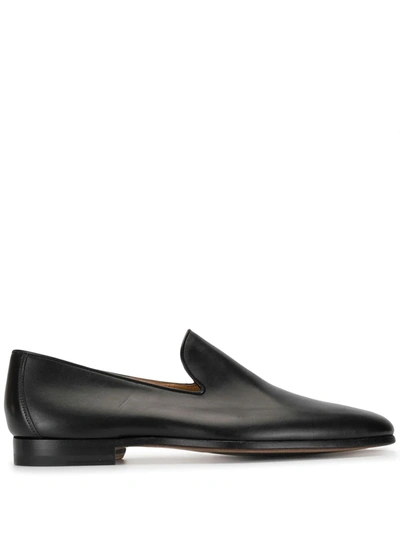 Magnanni Leather Loafers In Black