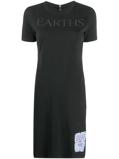 Mcq Swallow Earths T-shirt Mini Dress In Black