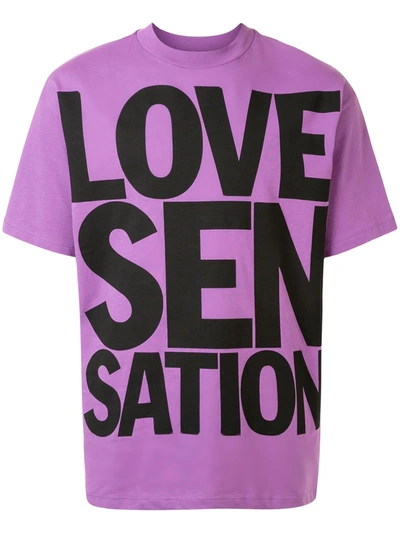 Honey Fucking Dijon Show Me Love Oversized T-shirt In Purple