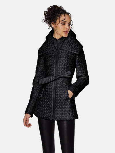 Dawn levy quilted top a line coat