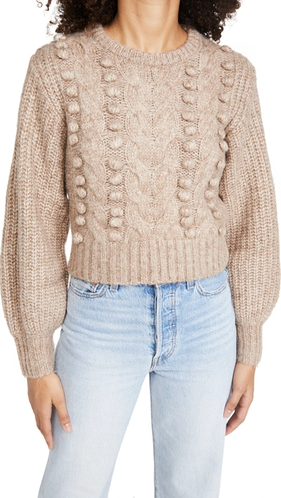 Astr Tina Sweater In Taupe