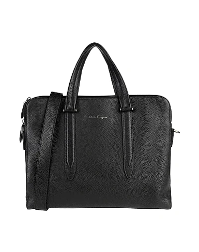 Ferragamo Work Bags In Black