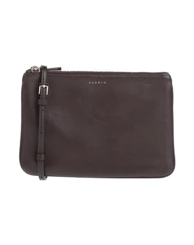 Sandro Handbags In Dark Brown