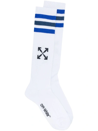 Off-white Arrows-motif Calf-length Socks In White