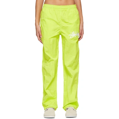 Nike X Stussy M Nrg Br Beach Pant (bright Cactus) In 308 Bright