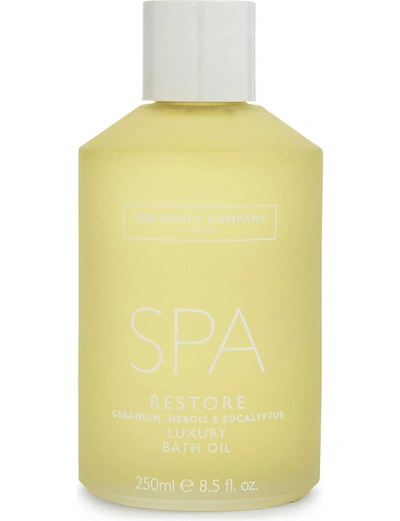 The White Company Spa Restore Luxury Bath Oil 250ml In No Colour