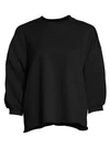 Rachel Comey Fond Puff-sleeve Sweatshirt In Charcoal
