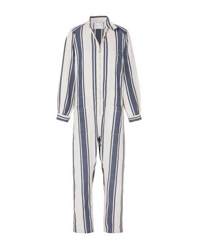 Lucy Folk Woman Jumpsuit Ivory Size S Cotton, Polyester In White