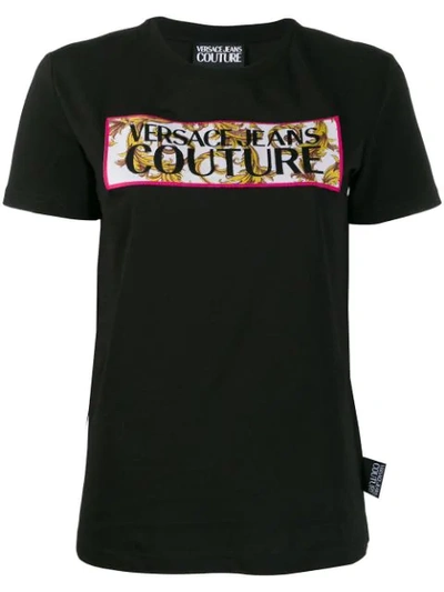 Versace Jeans Couture Logo T-shirt In Black