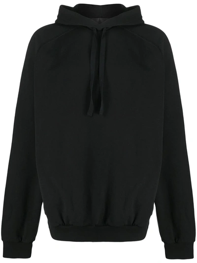 Haider Ackermann Text-print Hooded Sweatshirt In Black