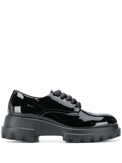 Agl Attilio Giusti Leombruni Chunky Lace-up Shoes In Black