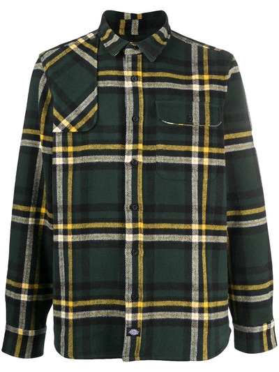 Dickies Plaid Cotton Shirt In Green