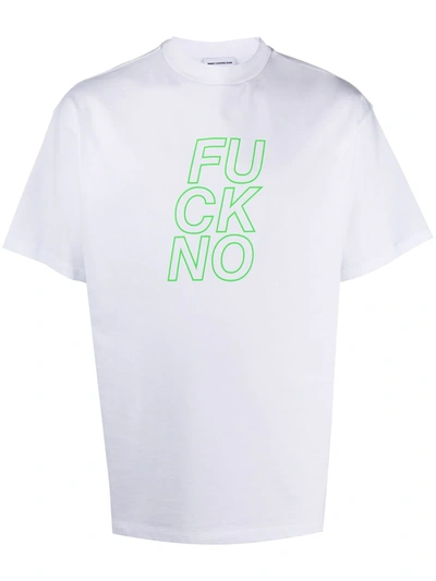 Honey Fucking Dijon Slogan Print Crewneck T-shirt In White
