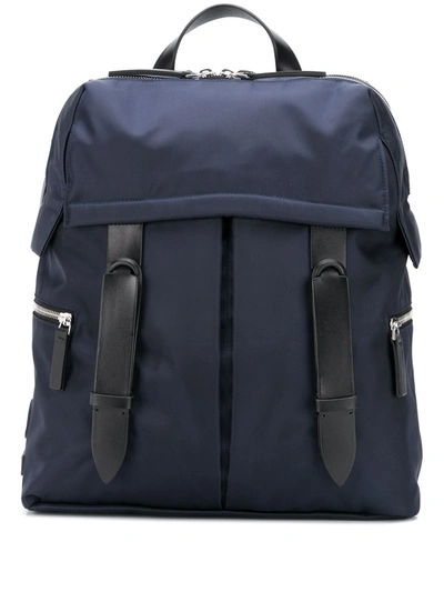 Orciani Ecologic Double Strap Backpack In Blue
