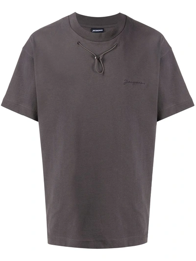 Jacquemus Drawstring Detail T-shirt In Grey